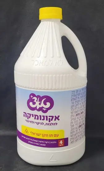 אקונומיקה רגילה תו תקן טאצ' 4 ליטר